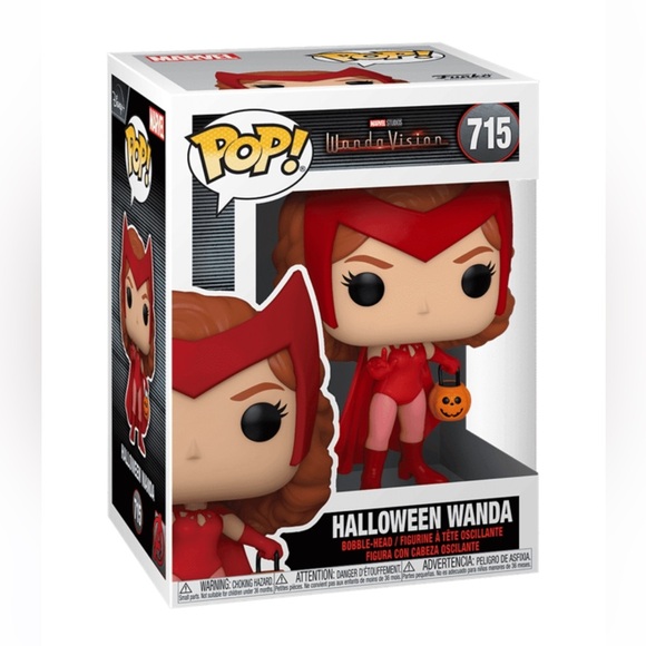 Halloween Wanda Funko Pop #715 NIB Marvel Studios MCU Wanda Vision bobblehead - Picture 2 of 2